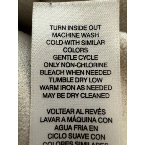 Chicos Size 1 Faux-Suede Inset Shirt Blouse Top Paisley 3/4 Sleeves Medium 8 - Picture 9 of 9